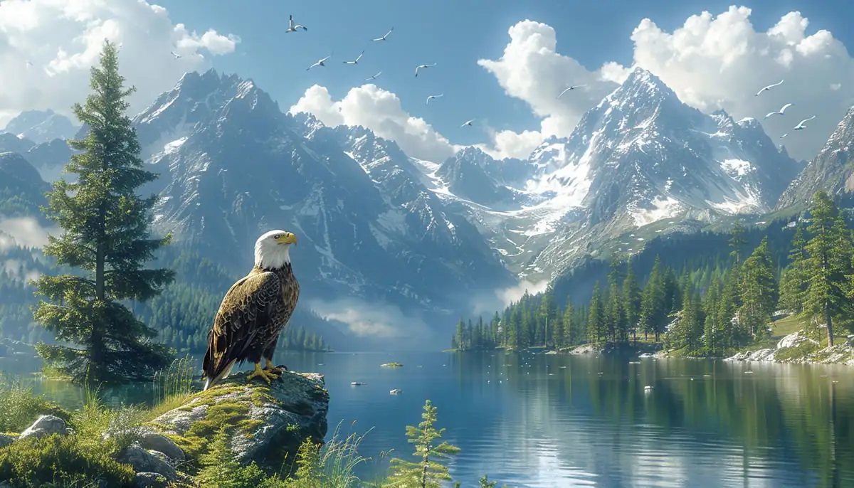 The Bald Eagle's beautiful natural environment of lakes and mountains