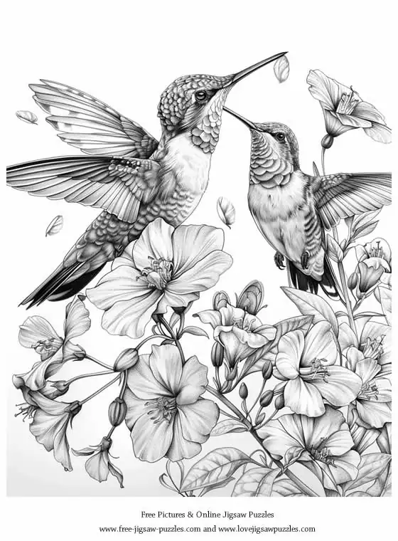 Hummingbird Coloring Sheets / Coloring Pictures for Printing