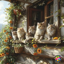 Ragdoll and Ragdoll kittens