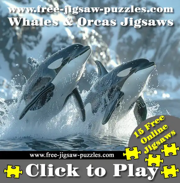 Whales and Orcas Online Jigsaw Puzzles - 15 jigsaws